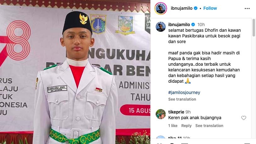 Putranya Terpilih Jadi Paskibraka Ibnu Jamil Malah Minta Maaf, Ada Apa? 