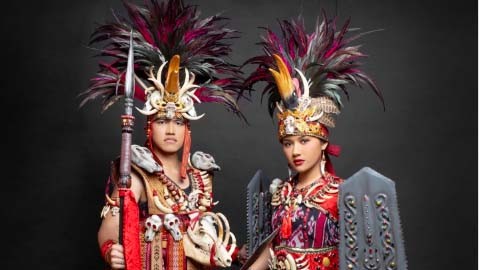 Rayakan HUT Ke-78 RI, Erina Gudono Curi Perhatian Pakai Baju Adat Minahasa 