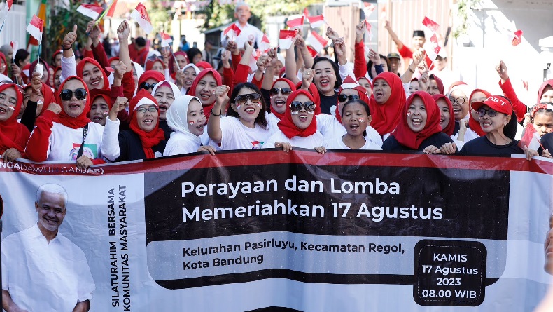 Semarak HUT Ke-78 Kemerdekaan RI, Ada Lomba Mirip Ganjar Pranowo di Bandung
