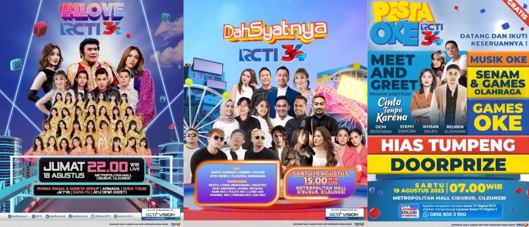 Penuh Kejutan & Keseruan Rangkaian HUT RCTI34 di Metropolitan Mall Cibubur!