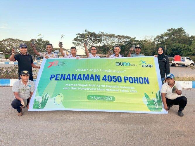 HUT ke-78 RI, ASDP Gelar Aksi Tanam 4.050 Bibit Pohon di Seluruh Cabang