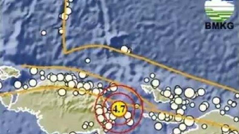 Gempa Bumi Hari Ini Guncang Manokwari Selatan Papua Barat, Bermagnitudo 4,7