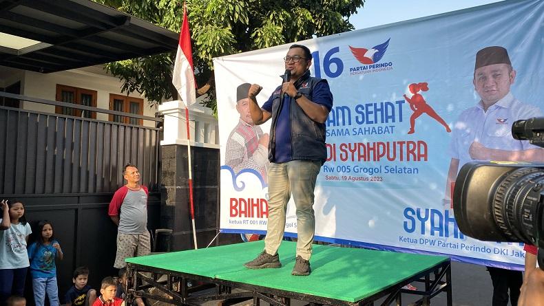 Effendi Syahputra Gelar Senam Sehat di Grogol Selatan, Ketua RT: Terima Kasih Sahabat dari Perindo