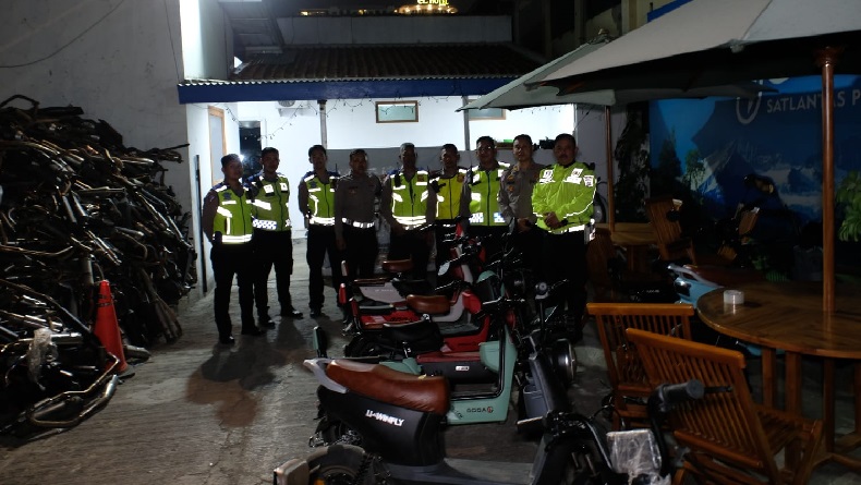 Polisi Amankan 15 Sepeda Listrik yang Kedapatan Melintas di Jalan Raya Kota Bandung