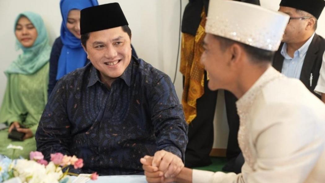Jadi Saksi Nikah Azizah Salsha dan Pratama Arhan, Ini Harapan Erick Thohir