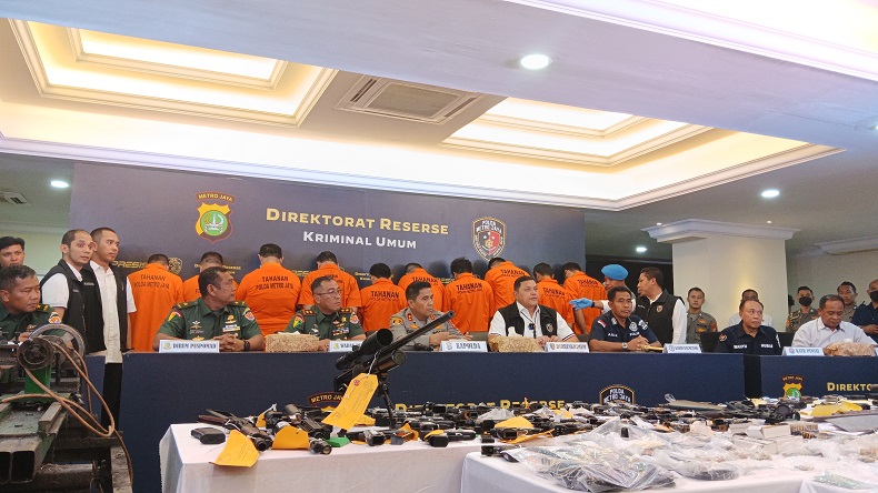 44 Senjata dan 1.138 Peluru Disita di Kasus Senpi Ilegal
