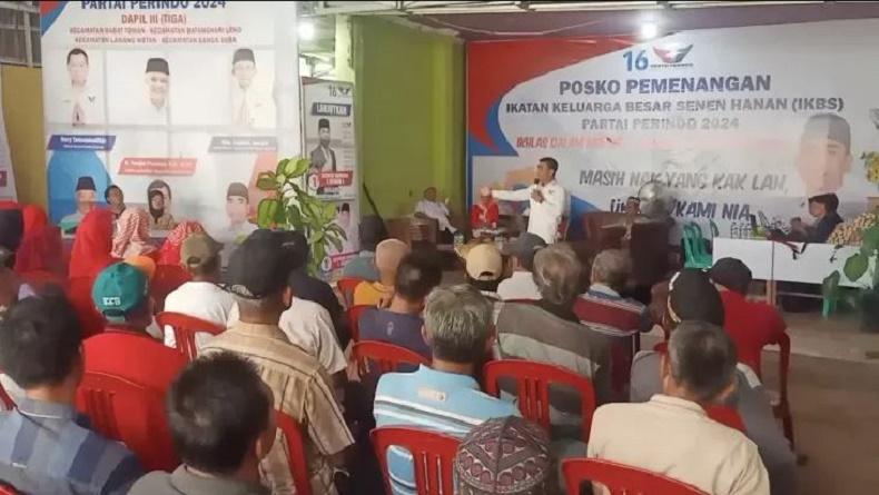 Partai Perindo Musi Banyuasin Gelar Konsolidasi dan Bagikan KTA Berasuransi ke Para Kader
