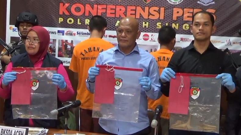 Polisi Tangkap 2 Pelaku Pembantaian Penyu di Aceh Singkil, 1 Orang Jadi DPO