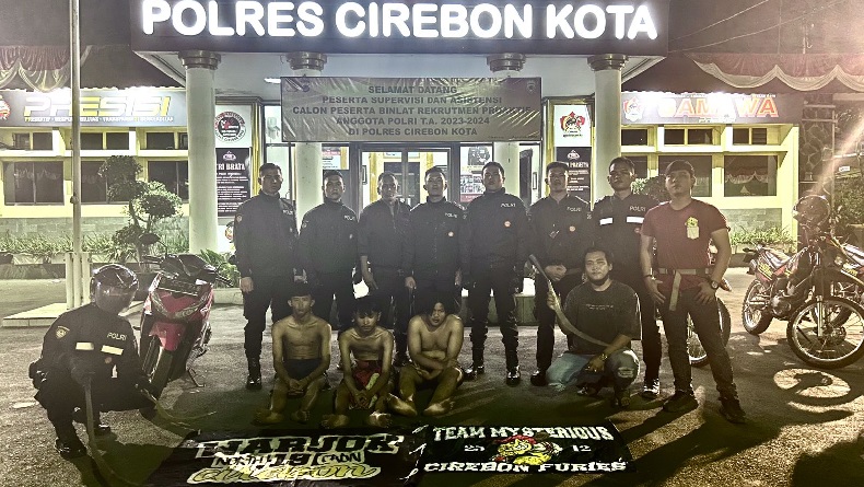 3 Pelaku Tawuran Pakai Celurit di Prujakan Ditangkap Tim Maung Presisi Polres Cirebon Kota
