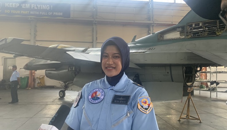Sosok Letda Silvia Octa, Teknisi Pesawat Tempur di Skatek 042 Lanud Iswahjudi
