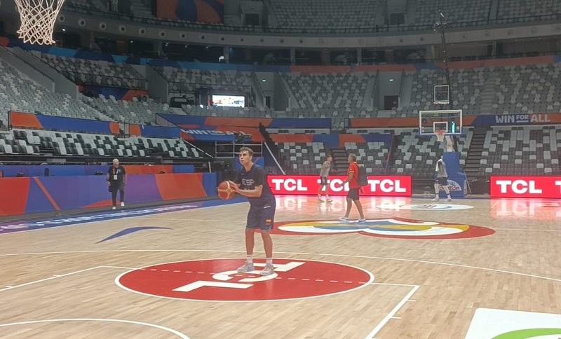 Spanyol Latihan di Indonesia Arena, Hernangomez Bersaudara Pamer Skill