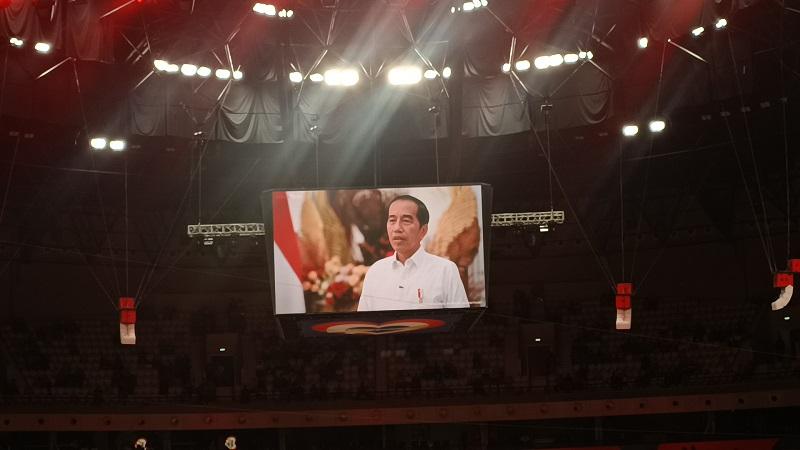Jokowi Resmi Buka FIBA World Cup 2023 di Indonesia Arena Lewat Jumbotron
