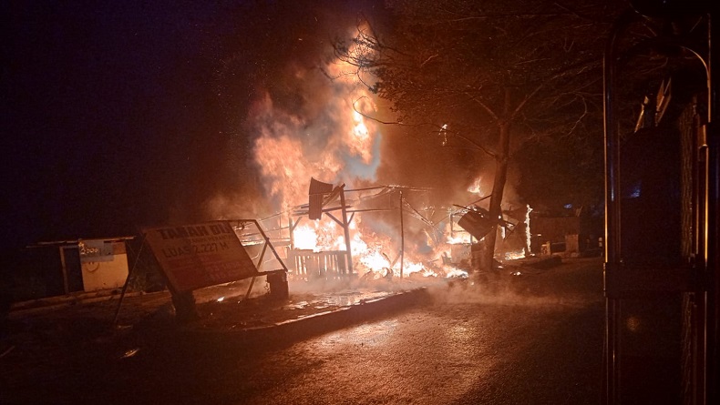 Bengkel di Palabuhanratu Sukabumi Ludes Terbakar, Diduga akibat Korsleting Listrik