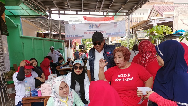 Partai Perindo Gelar Senam Sehat dan Pengobatan Gratis di Tanjung Priok