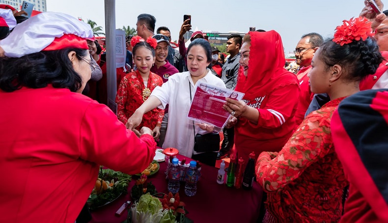 Lomba Masak Ibu-ibu di Semarang, Puan Sebut Memasak Nasi Goreng Gampang-gampang Susah