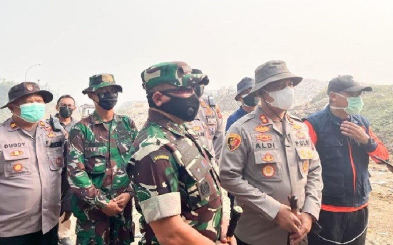 Pemadaman Kebakaran TPA Sarimukti Capai 90 Persen, Tim Gabungan Siaga Api Muncul Lagi