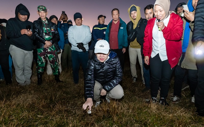 Momen Ketua DPR Puan Maharani Saksikan Fenomena Embun Upas di Dieng