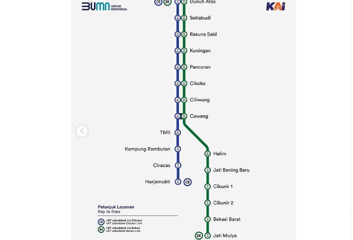 Peta Rute LRT Jabodebek, Jadwal, Harga Tiket dan Panduan Cara Naiknya Lengkap