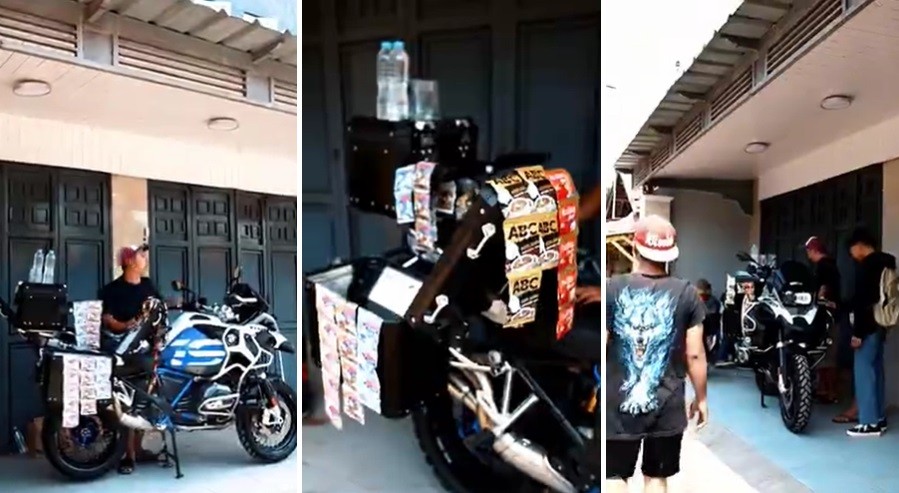 Viral Motor BMW Seharga Rp800 Jutaan Dipakai Jualan Kopi Keliling
