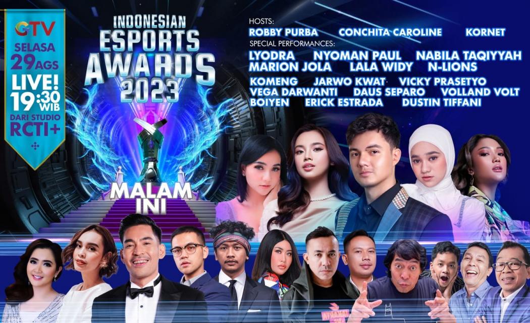 Sederet Selebriti Trending Topic Meriahkan Malam Puncak Penghargaan Esport Paling Epic!