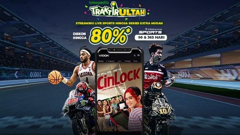 Vision+ Hadirkan Promo hingga 80 Persen dalam Momen Anniversary ke-14 Tokopedia