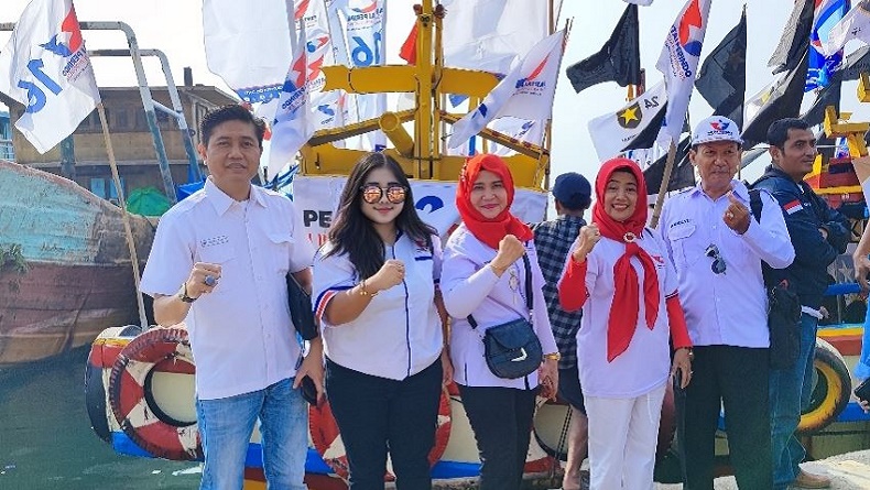 Bacaleg Partai Perindo Apresiasi Festival Perahu Demokrasi yang Digelar KPU Bandarlampung
