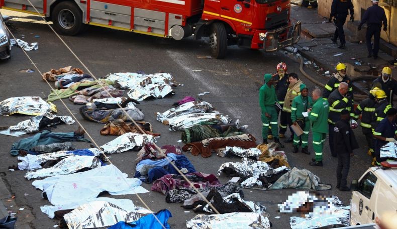 Kebakaran Dahsyat Gedung Bertingkat di Johannesburg Afsel, 63 Orang Tewas