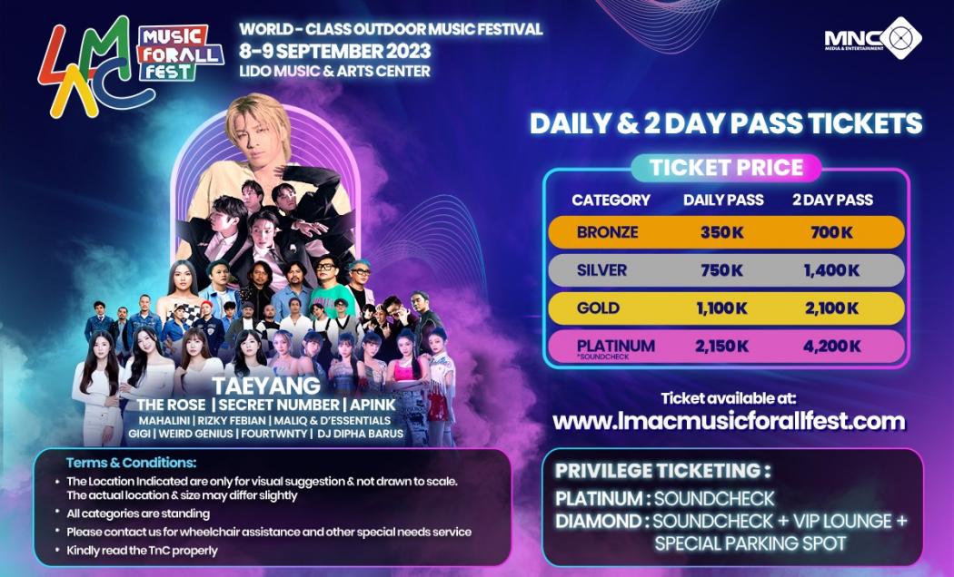 Bersiaplah! LMAC MUSIC FORALL FEST Hadir Minggu Depan!