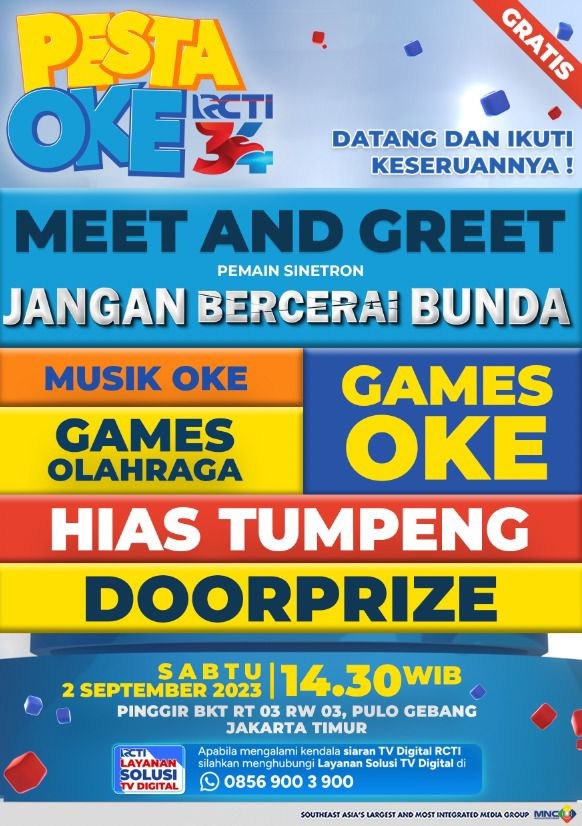 Ikuti Keseruan Pesta Oke RCTI34 di Pulo Gebang, Ada Pemain Sinetron Jangan Bercerai Bunda!