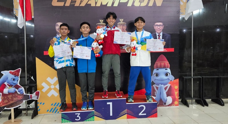 Atlet Muda DKI Andi Sultan Raih Emas Cabor Taekwondo di Popnas 2023