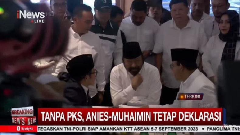 PKS Absen saat Deklarasi Anies-Cak Imin di Surabaya