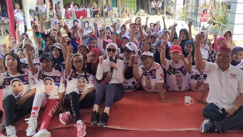 Bacaleg Partai Perindo Venna Melinda Akan Bangun Rumah Aspirasi di Kediri