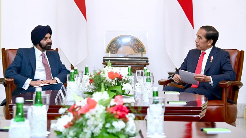 Jokowi Terima Presiden Bank Dunia, Bahas Reformasi Sistem Keuangan Global