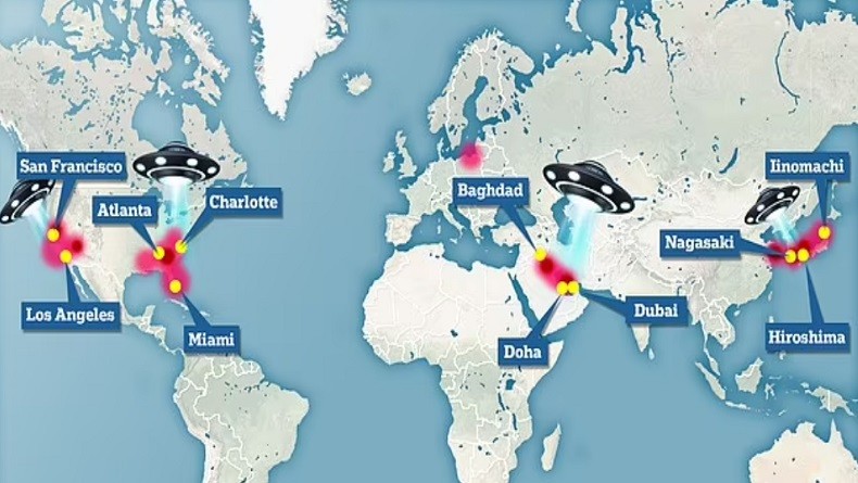 Ratusan Objek Misterius Terlihat di Seluruh Dunia, Ini Lokasi Favorit Penampakan UFO