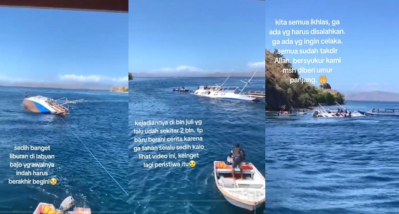 Viral, Kisah Menegangkan Turis Nyaris Tenggelam di Kapal Wisata Labuan Bajo