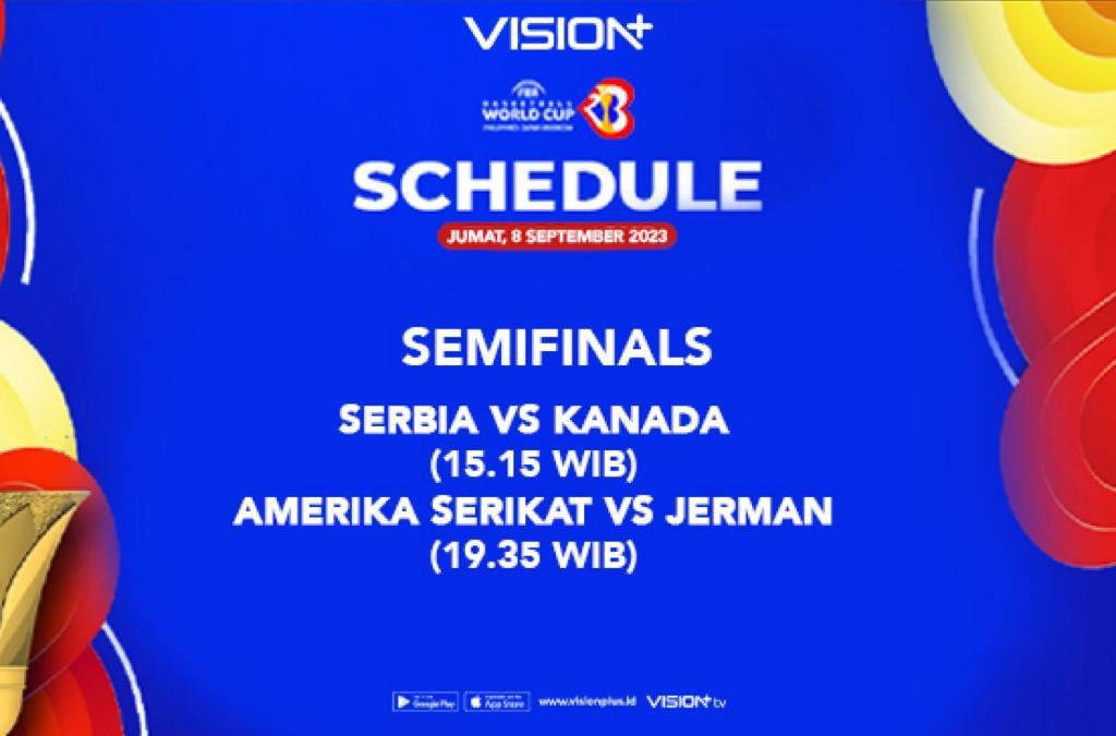 Nonton Semifinal FIBA World Cup 2023 di Vision+, Ini Daftar Negara yang Lolos