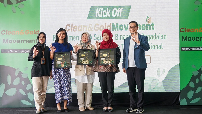 Tingkatkan Kepedulian Lingkungan, Pegadaian Gelar Kick Off Clean and Gold Movement 