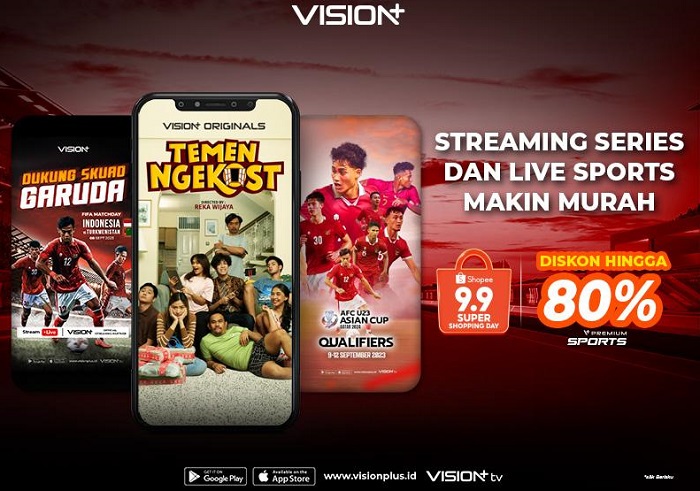 Vision+ Bagi-Bagi Diskon hingga 80 Persen di Shopee 9.9 Super Shopping Day, Kabar Baik Buat Penggemar Olahraga!