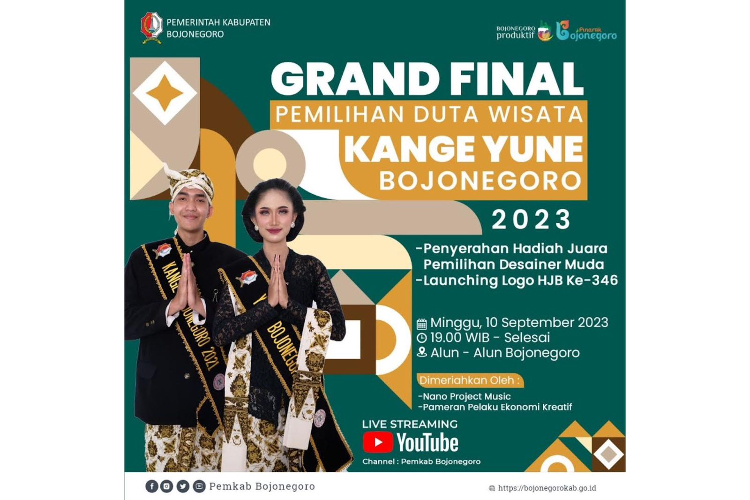 Grand Final Pemilihan Kange Yune Bojonegoro 2023 Digelar Besok, Ini Rangkaian Acaranya