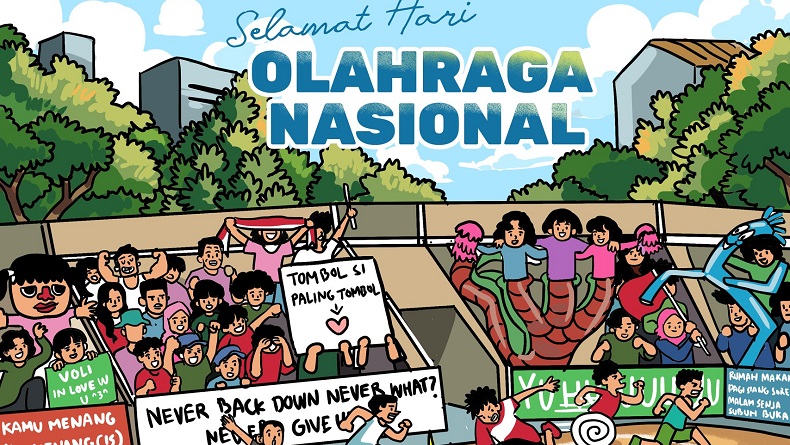 Jokowi Titip Pesan di Hari Olahraga Nasional: Jadikan Momentum untuk Berjaya