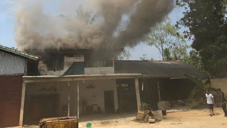 Korsleting Listrik, Gudang Penyimpanan Peralatan Tambang di Bangka Barat Terbakar