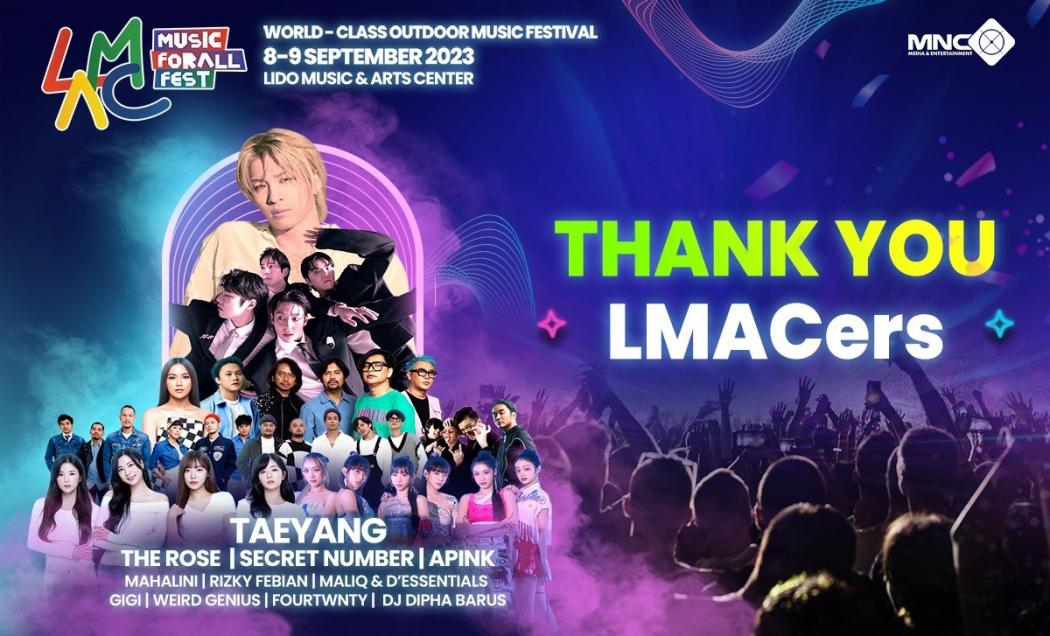 Spektakuler! Berhasil Buat Puluhan Ribu Penonton Terpukau, LMAC MUSIC FORALL FEST 2023 Berjalan Sukses!