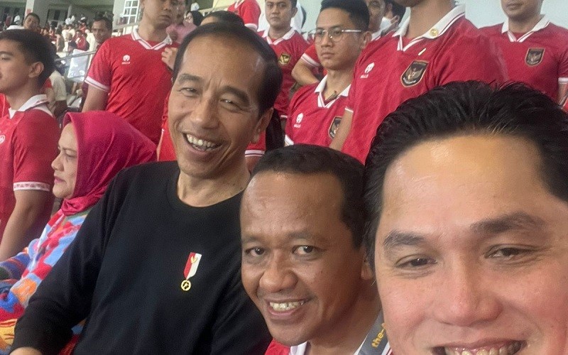Momen Jokowi Girang Lihat Pratama Arhan Mantapkan Kemenangan Timnas Indonesia U-23 