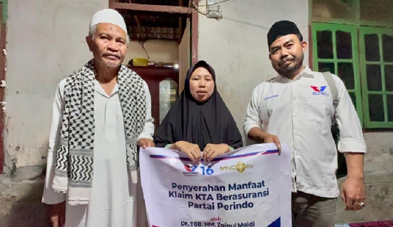 Nyata Diberi Santunan Duka dari KTA Berasuransi Partai Perindo, Keluarga Muh Zaenal : Terima Kasih