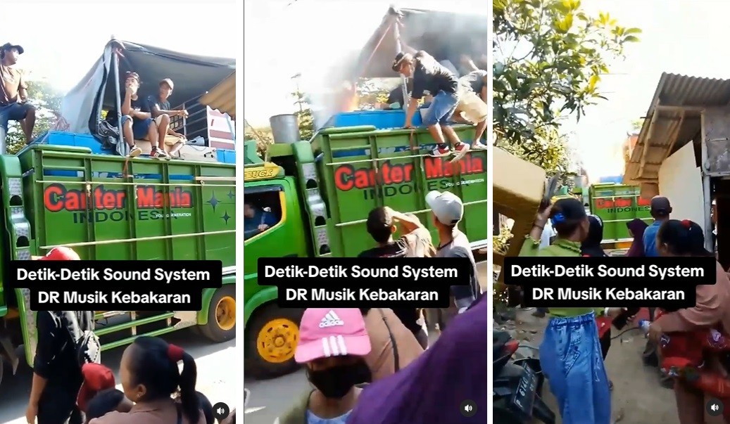 Viral Truk Sound System Terbakar saat Karnaval, Netizen: Bikin Berisik Mending di Halaman Luas