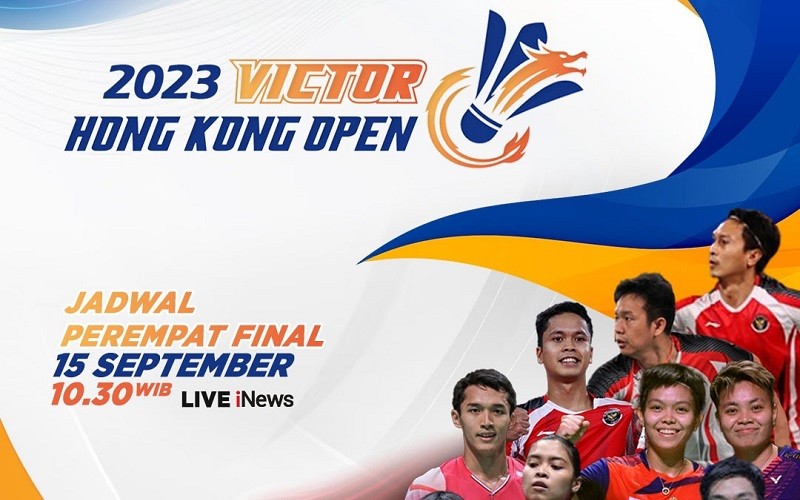 Menang Kilat, Rinov/Pitha Melesat ke Perempat Final Hong Kong Open 2023, Live di iNews