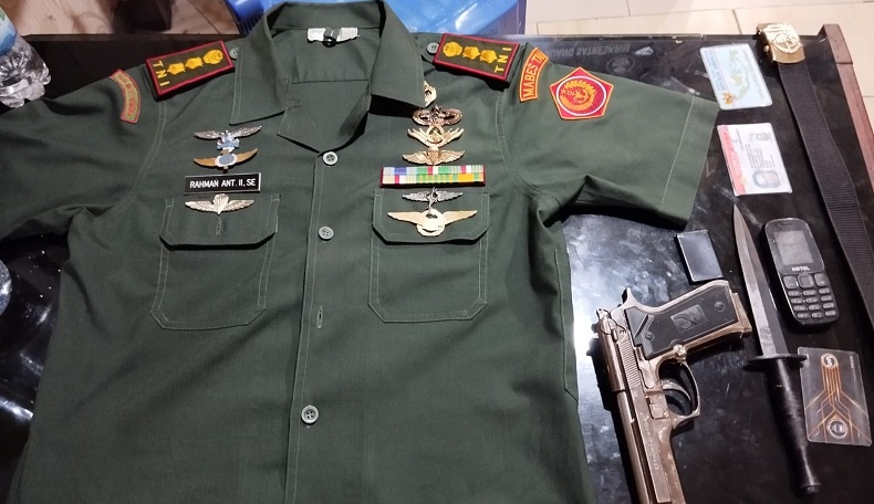 TNI Gadungan Berpangkat Letkol Ditangkap di Depok, Seragam dan Senpi Disita