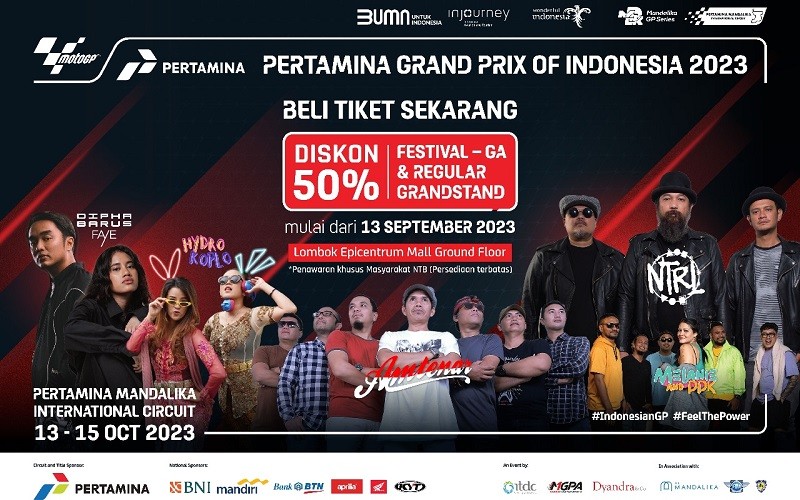 Tiket MotoGP Indonesia 2023 Diskon 50 Persen, Bagaimana Cara Dapatnya?