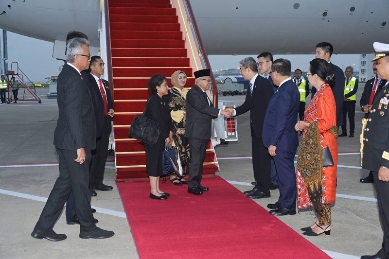 Wapres Tiba di Shanghai, Besok akan Bertemu Pengusaha Sarang Burung Walet dan Kunjungi LPPOM MUI 