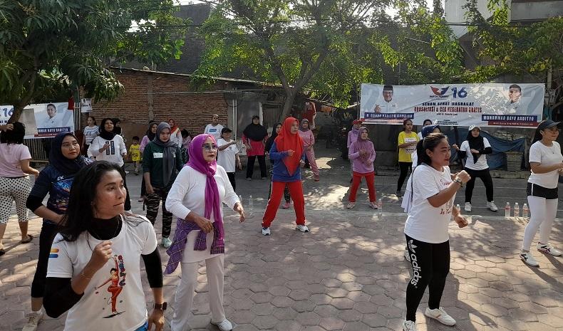 Warga Tanjung Priok Antusias Ikuti Senam hingga Cek Kesehatan Gratis Partai Perindo